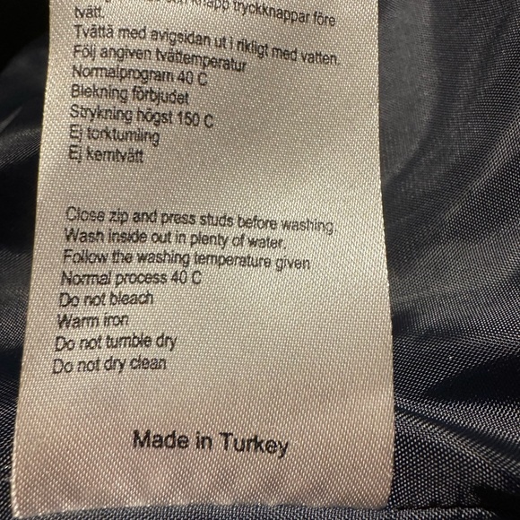 Marimekko Navy Polka Dot Light Puffer Jacket L - Picture 4 of 4